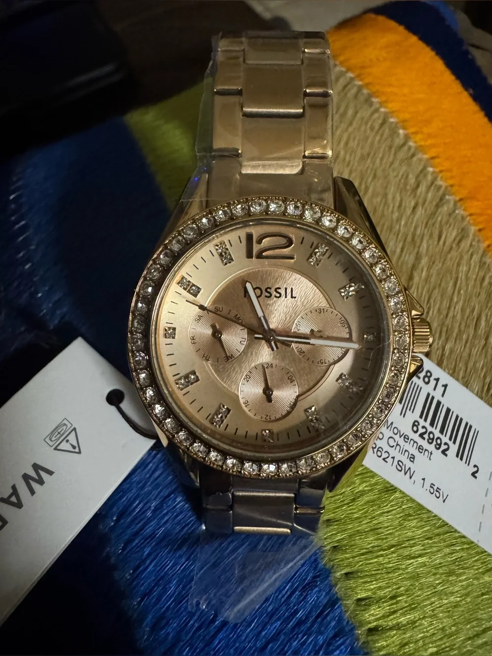 Riley Multifunction Rose Gold-Tone Stainless Steel Watch
